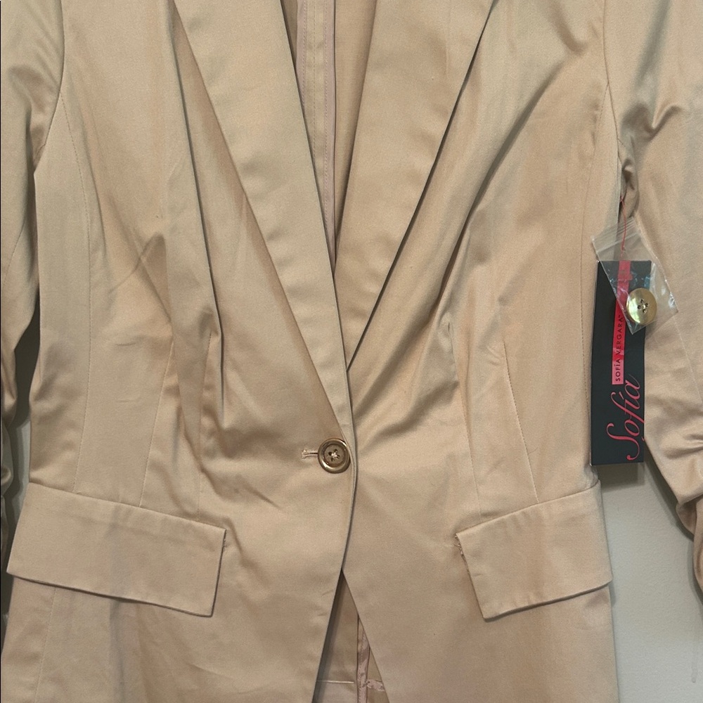 Sofia by Sofia Vergara Light Sand Blazer NWT - image 6